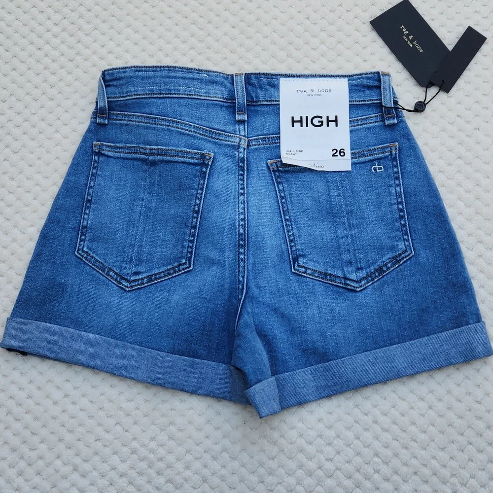 Nwt rag & bone Nina High Rise Denim Shorts - Picture 9 of 16